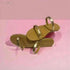 Womens Two Strand Golden Flats
